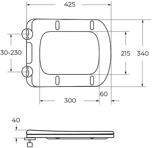 Крышка-сиденье для унитаза с микролифтом BelBagno Veneto белый BB132SC