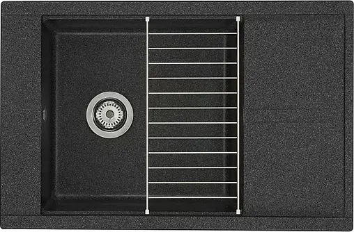 Мойка кухонная Aquaton Делия 78.7 графит 1A715132DE210 Мойка кухонная Aquaton Делия 78.7 графит 1A715132DE210