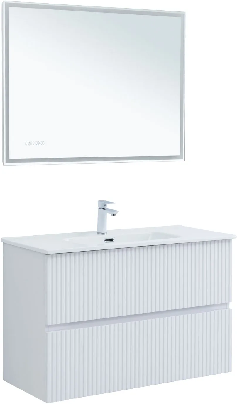 Тумба-умывальник Aquanet Джейн 100 белый матовый 00313288+