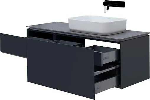 Тумба-умывальник подвесная Allen Brau Infinity 120 R антрацит 1.21008.AM+