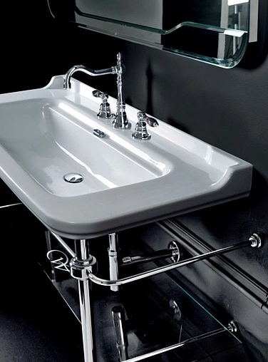 Раковина Kerasan Waldorf 120 белый 4144K1bi/cr*1 Раковина Kerasan Waldorf 120 белый 4144K1bi/cr*1