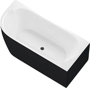Ванна акриловая Aquanet Family Elegant B 180x80 Matt Finish белый матовый/панель Black matte 3806-N-MW-MB Ванна акриловая Aquanet Family Elegant B 180x80 Matt Finish белый матовый/панель Black matte 3806-N-MW-MB, 1
