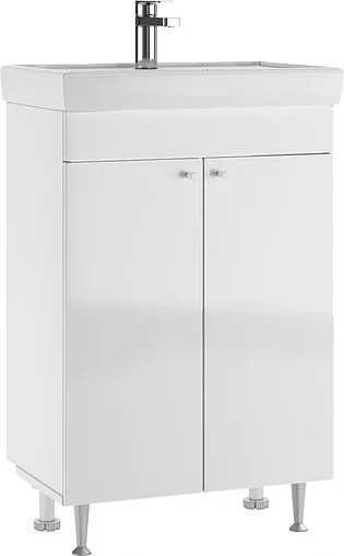 Тумба-умывальник напольный Айсберг Промо 60 белый DP2612T+4607152363500