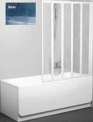 Шторка на ванну 1300мм прозрачное, матовое стекло Ravak Supernova VS5 130 794E010041