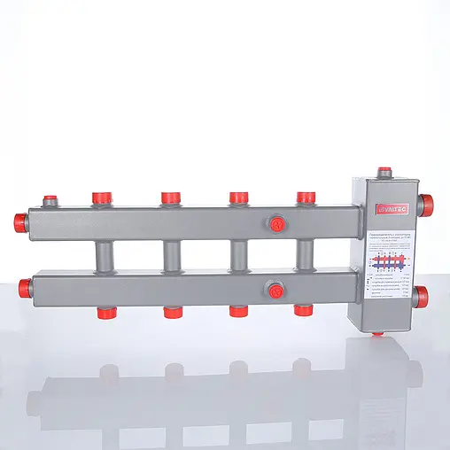 Распределительный коллектор 5 контуров с гидрострелкой 1¼&quot;н x 1&quot;н Valtec VTc.100.SH.070605