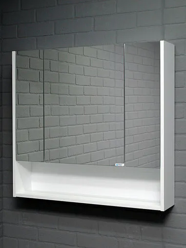 Шкаф-зеркало Айсберг Ева 80 белый DA5923HZ