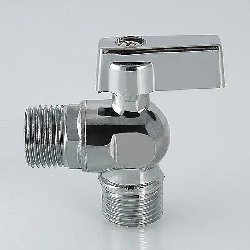 Кран шаровый угловой ½&quot;н x ½&quot;н хром Valtec VT.392.N.04