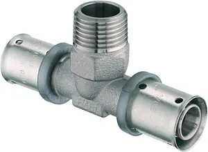 Тройник пресс переходной 26мм x 1"н x 26мм Far 5913 2602 Тройник пресс переходной 26мм x 1"н x 26мм Far 5913 2602, 1