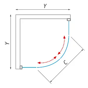 Душевое ограждение 900x900мм матовое, тонированное стекло Roltechnik Proxima Line PXR2N_2000 532-900R55N-00-03 Душевое ограждение 900x900мм матовое, тонированное стекло Roltechnik Proxima Line PXR2N_2000 532-900R55N-00-03, 4
