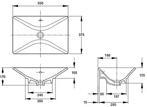 Раковина Jacob Delafon Reve 55 белый E4819-00 Раковина Jacob Delafon Reve 55 белый E4819-00, 2