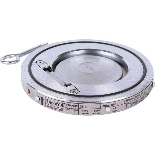 Клапан обратный поворотный одностворчатый межфланцевый Ду80 Ру16 Tecofi CB5440-0080