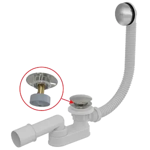 Слив-перелив для ванны AlcaPlast хром A507CKM Слив-перелив для ванны AlcaPlast хром A507CKM, 1
