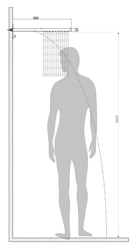 Лейка верхнего душа Bossini Manhattan 2 sprays хром I00570.030