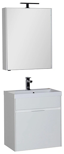 Шкаф-зеркало Aquanet Латина 60 R белый 00179942