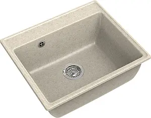 Мойка кухонная GranFest Vertex V-580 бежевый Мойка кухонная GranFest Vertex V-580 бежевый, 1