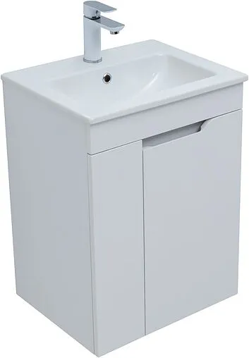 Тумба под умывальник Aquanet Практика 50 белый матовый 00330451