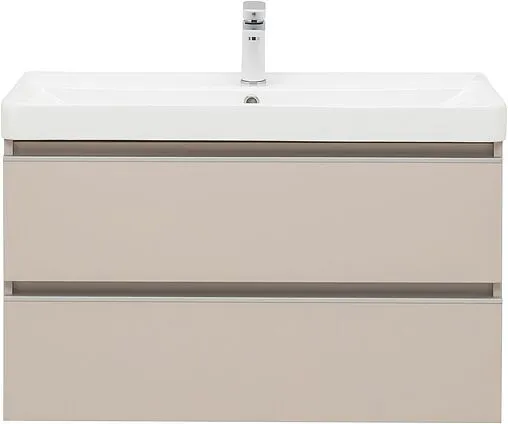 Тумба под умывальник подвесная Aquanet Вега 90 бежевый 00329586