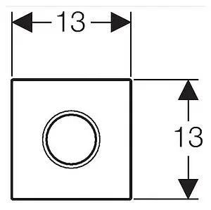 Клавиша смыва для писсуара Geberit Sigma 01 116.021.21.5 хром глянцевый, 3