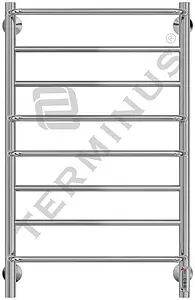 Полотенцесушитель электрический лесенка Terminus Евромикс П8 800х532 полированная сталь 4660059580180, 1