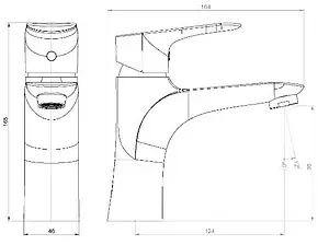 Смеситель для раковины Damixa Palace Grand хром 460210000, 2