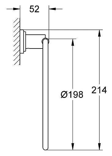 Полотенцедержатель Grohe Atrio хром 40307000