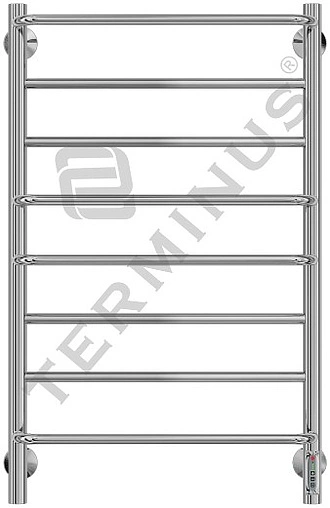 Полотенцесушитель электрический лесенка Terminus Евромикс П8 800х532 полированная сталь 4660059580180