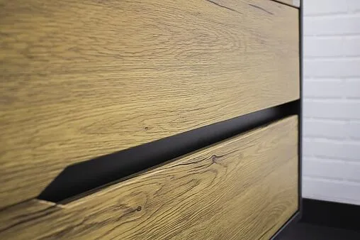 Тумба под умывальник подвесной Домино Karat 80 дуб вотан/антрацит DK3202T