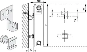 Радиатор стальной панельный Elsen ERK тип 22 500 x 2300 мм ERK220523 Радиатор стальной панельный Elsen ERK тип 22 500 x 2300 мм ERK220523, 3
