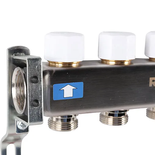 Группа коллекторная с расходомерами 4 отвода 1&quot;в/в x ¾&quot;ек Rommer RMS-1201-000004