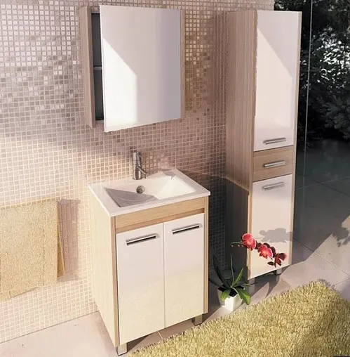 Тумба-умывальник напольная Comforty Тулуза 60Д белый/сосна лоредо 00003129012CF