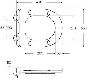 Комплект 5 в 1 BelBagno Uno Tornado BB5177CH-TOR/SC/BB026/BB081CR с кнопкой хром глянцевый Комплект 5 в 1 BelBagno Uno Tornado BB5177CH-TOR/SC/BB026/BB081CR с кнопкой хром глянцевый, 3