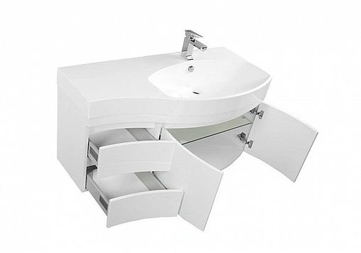 Тумба под умывальник подвесная Aquanet Опера 115 R белый 00169654