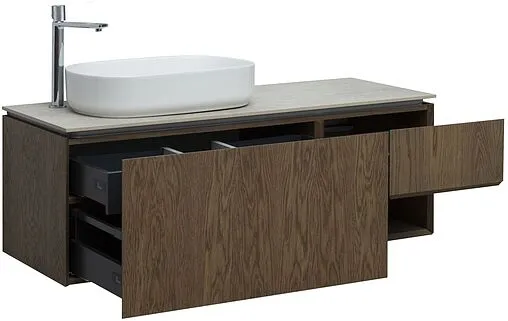 Тумба-умывальник подвесная Allen Brau Infinity 120 L дуб 1.21006.NO+