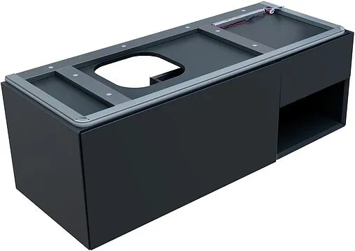 Тумба под умывальник подвесная Allen Brau Infinity 120 L антрацит 1.21006.AM