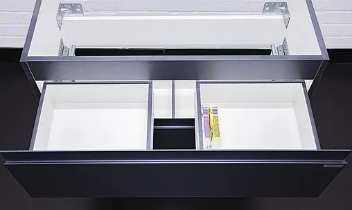 Тумба под умывальник подвесная Домино Graffo 80 графит DGr2101T