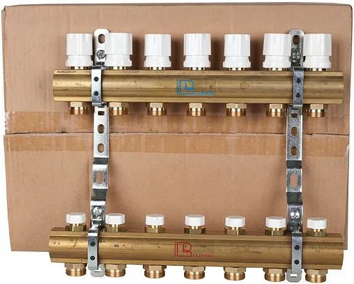 Группа коллекторная без расходомеров 7 отводов 1&quot;в/в x ¾&quot;ек Luxor CD 468/7 15552707