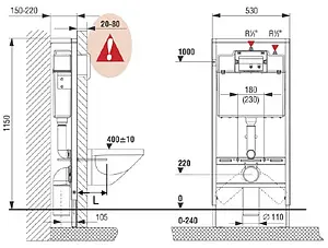 Комплект 5 в 1 Roca Mitos L 893100020 с кнопкой хром глянцевый, 2