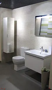 Шкаф-пенал подвесной Jacob Delafon Odeon Up 35 зеркало/белый EB873-N18, 4