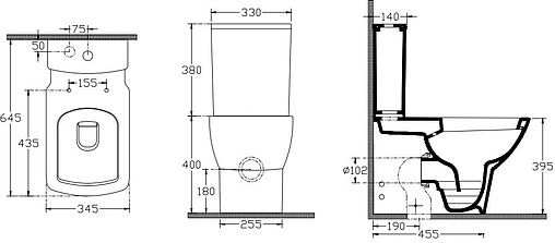 Чаша унитаза ISVEA Soluzione VI белый 10SZ04002SV