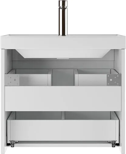 Тумба-умывальник подвесная Домино Graffo 60 белый DGr2114T+4627173210164