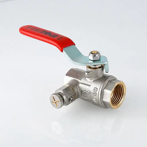 Кран шаровый с дренажем и воздухоотводчиком ½"в x ½"в Valtec Base VT.245.N.04 Кран шаровый с дренажем и воздухоотводчиком ½"в x ½"в Valtec Base VT.245.N.04