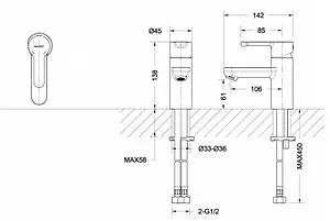 Комплект для ванны 3 в 1 Bravat Eco хром F00313C Комплект для ванны 3 в 1 Bravat Eco хром F00313C, 5
