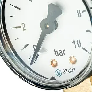 Манометр радиальный Stout 50мм 10 бар ¼" SIM-0010-501008 Манометр радиальный Stout 50мм 10 бар ¼" SIM-0010-501008, 4