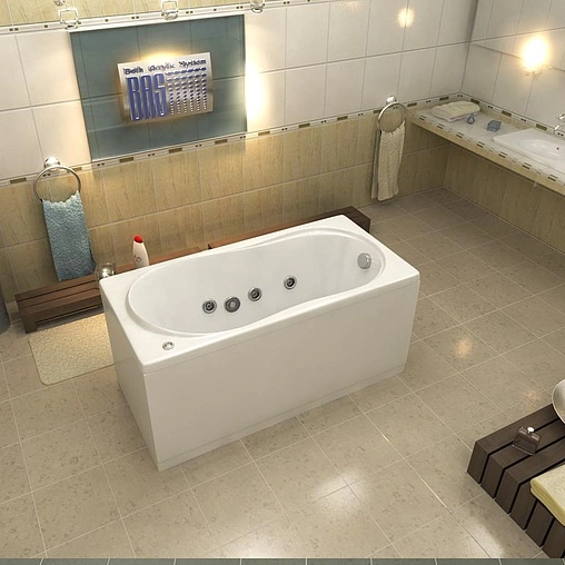 Панель для ванны фронтальная Bas Лима 130 белый Э 00021