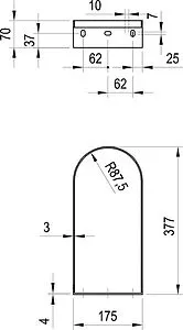 Кронтшейн Ravak Yard 40 хром X01786 Кронтшейн Ravak Yard 40 хром X01786, 2