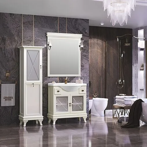 Тумба под умывальник напольный Opadiris Борджи 85 слоновая кость 00-00006742