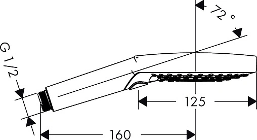 Лейка ручного душа Hansgrohe Raindance Select S 120 3jet хром 26530000