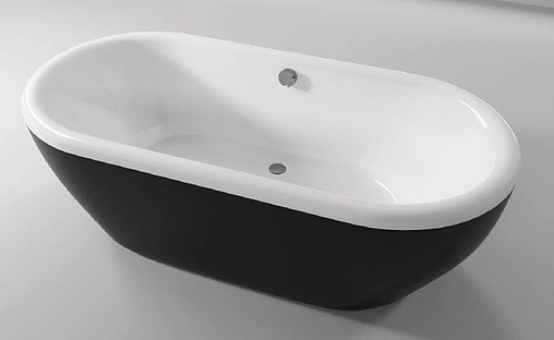 Ванна акриловая отдельностоящая Riho DUA 180x86 белый/панель черный BD0166500000000