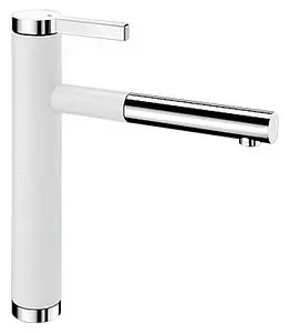 Смеситель для кухни с выдвижным изливом Blanco Linee-S белый 518441 Смеситель для кухни с выдвижным изливом Blanco Linee-S белый 518441, 1
