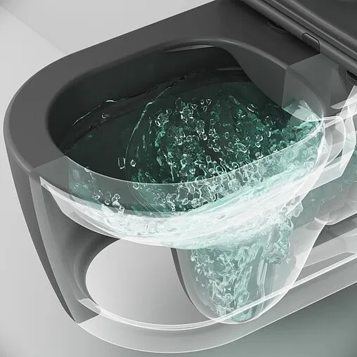 Унитаз подвесной безободковый Am.Pm Func FlashClean черный матовый C8F1700MBSC